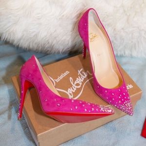 Christian Louboutin Degrastrass Suede 100mm SHOES